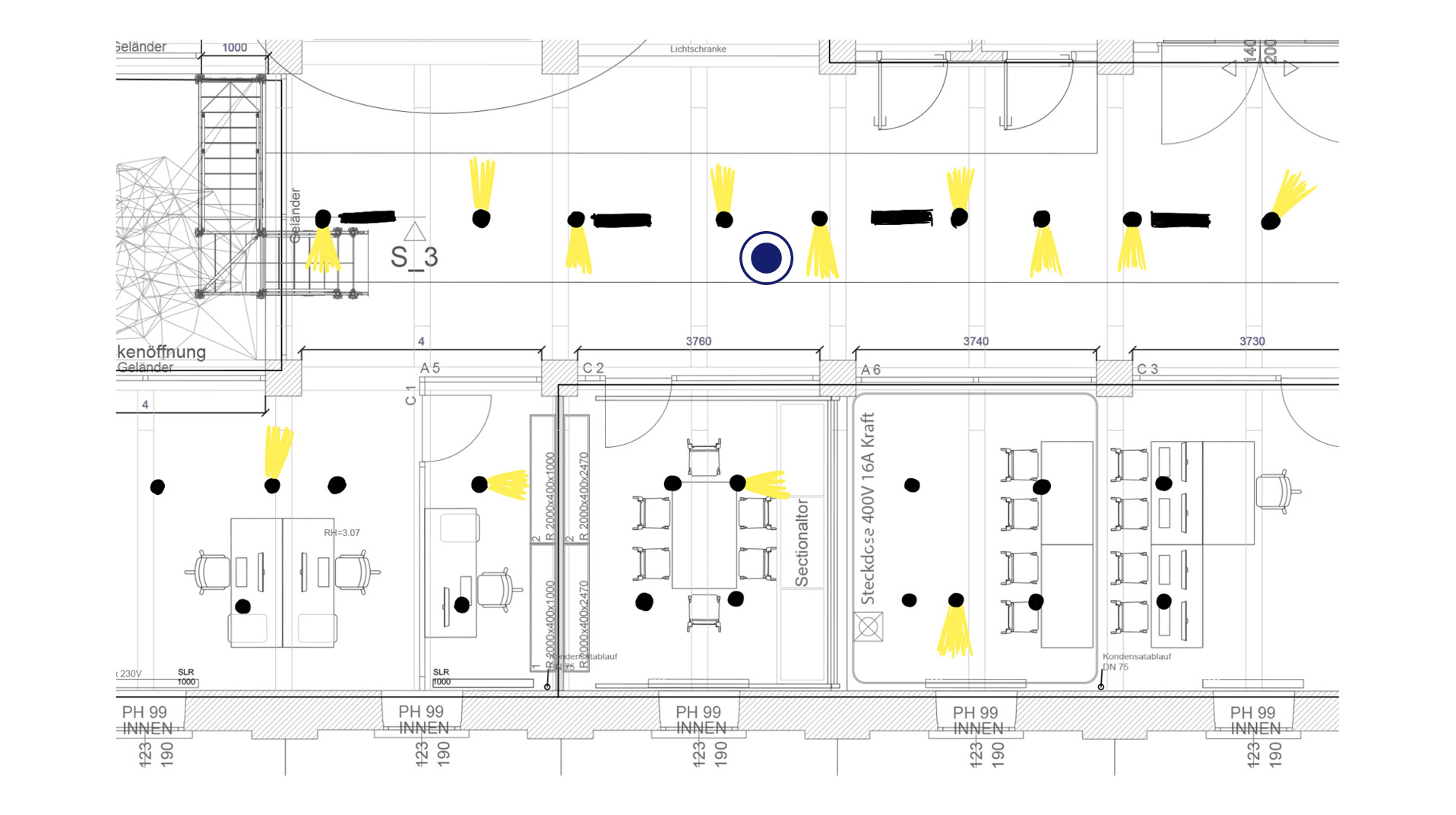 Grand Garage Office lighting XAL